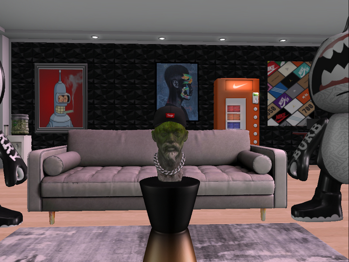 Second Life Marketplace premade skybox hypebeast living room